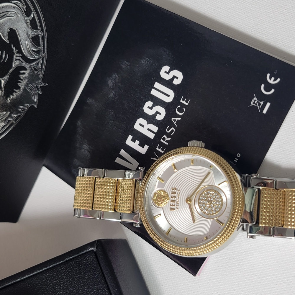 Versus Versace Gold and Silver Watch